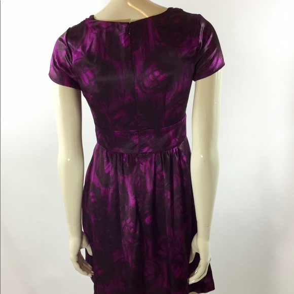 Banana Republic Silk A-line Floral Print Dress - Picture 4 of 6